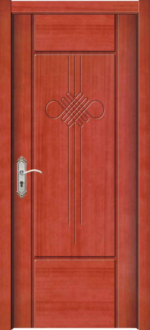 2023 China Brand Door Wholesale Modern Plain Solid Wood Main Door Veneer Painting Door