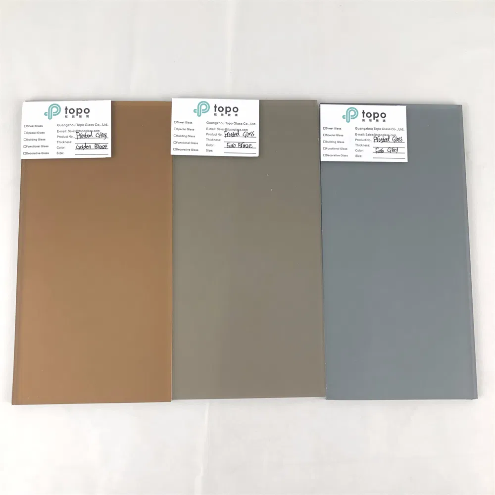 4mm-12mm Acid Sandblasted Satin Etched and Frosted Glass (FG-TP)