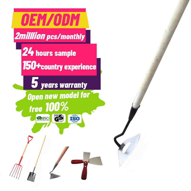 Agricultural Farm Weeding Special Steel Hollow Household Vegetable Garden Hoe with Handle
