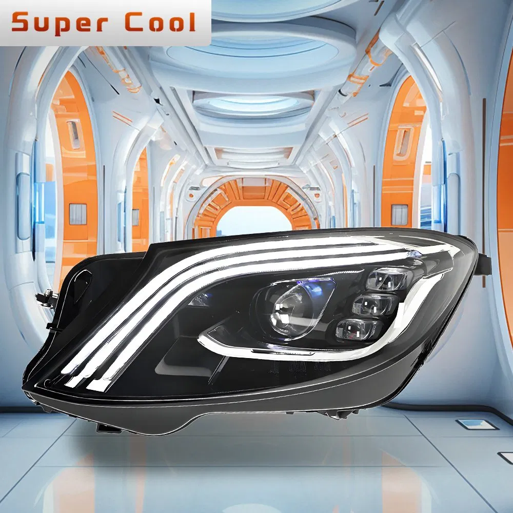 Передние фары с динамической подсветкой для Mercedes-Benz W222