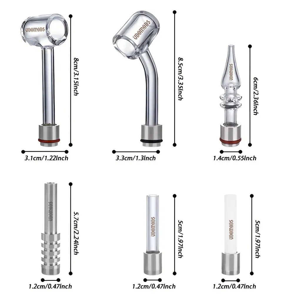Titanium Quartz Tips Nails Bangers for DAB Rig Water Pipe Smoking 510