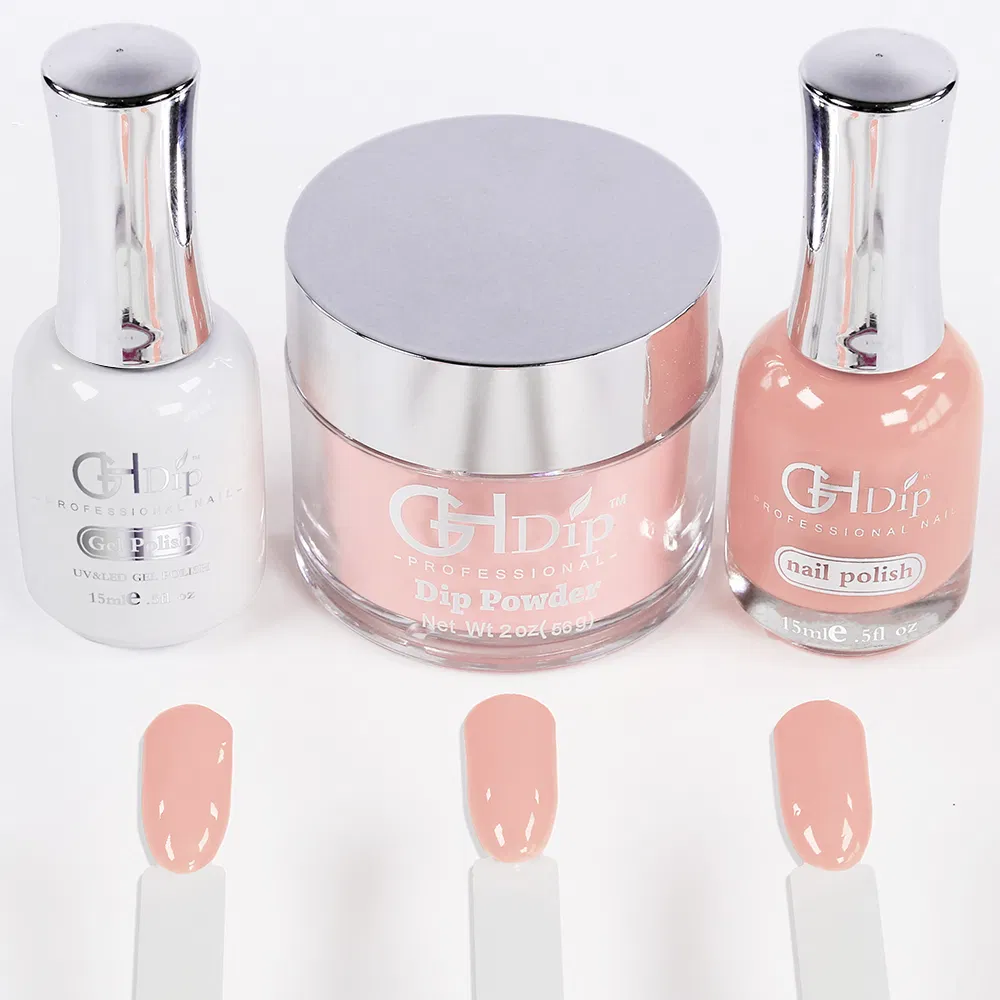 Natural Pink Color Nail Dipping Powder Kit for 3 in 1