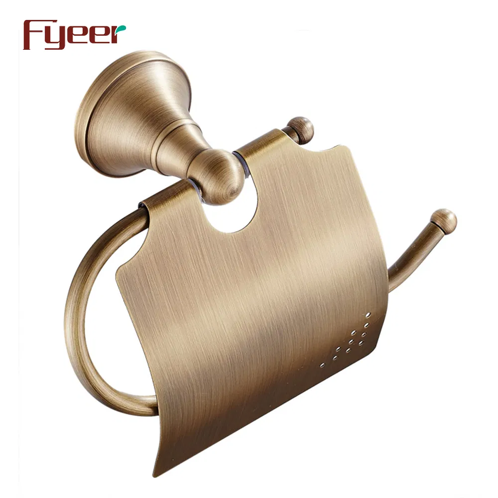 Держатель для туалетной бумаги Fyeer античная латунь