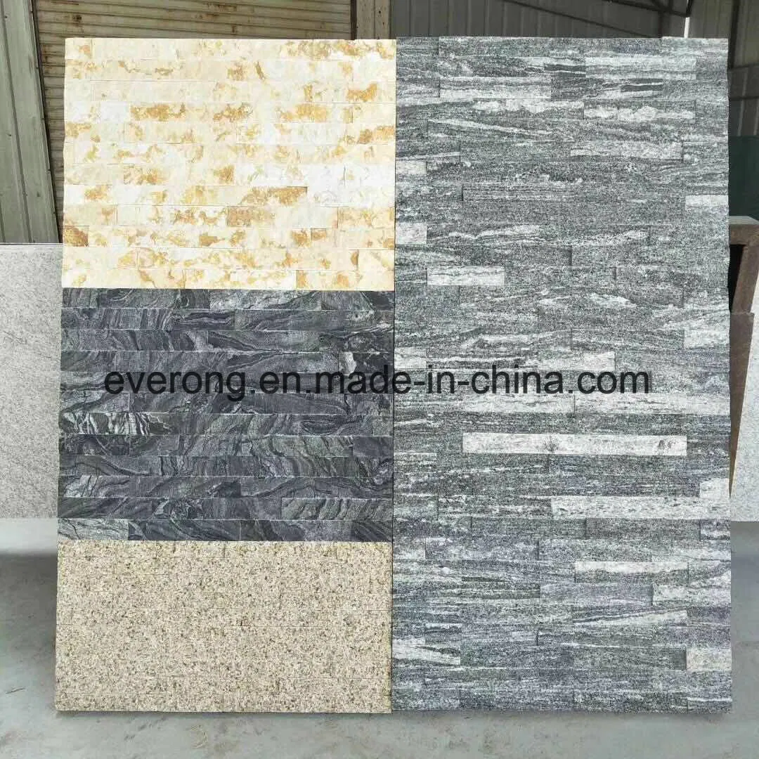 Cheap Nero Santiago Grey Granite Culture Stone for Wall Caldding
