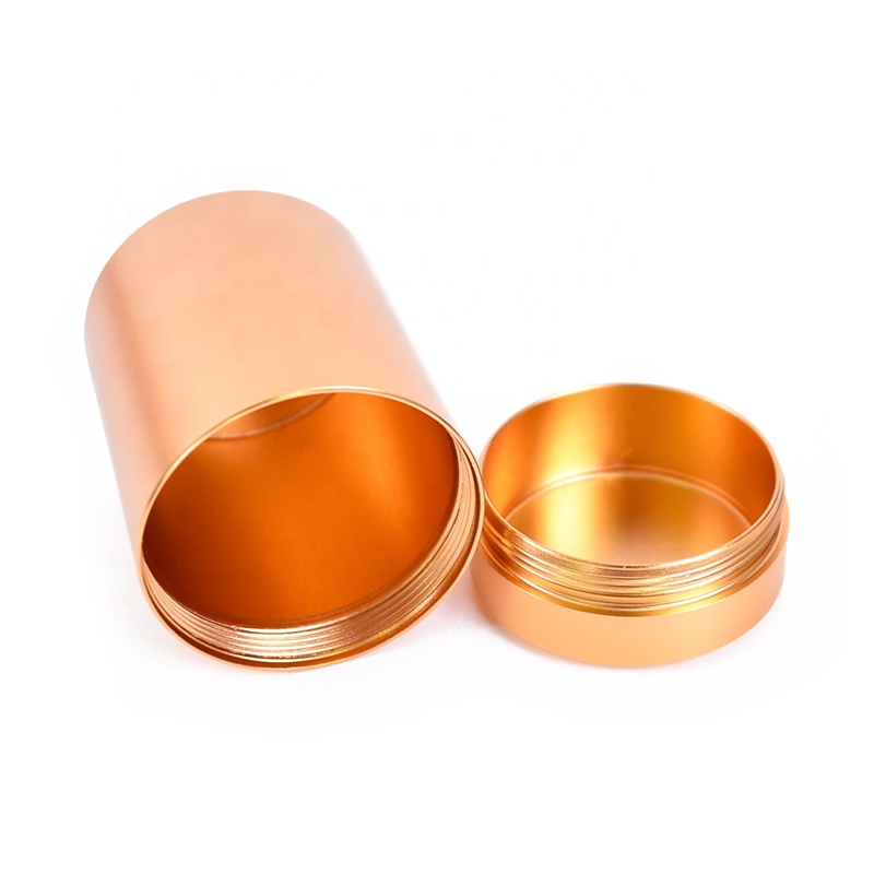 Custom Smell Proof Airtight Aluminum Metal Herb Tobacco Storage Container Stash Jars