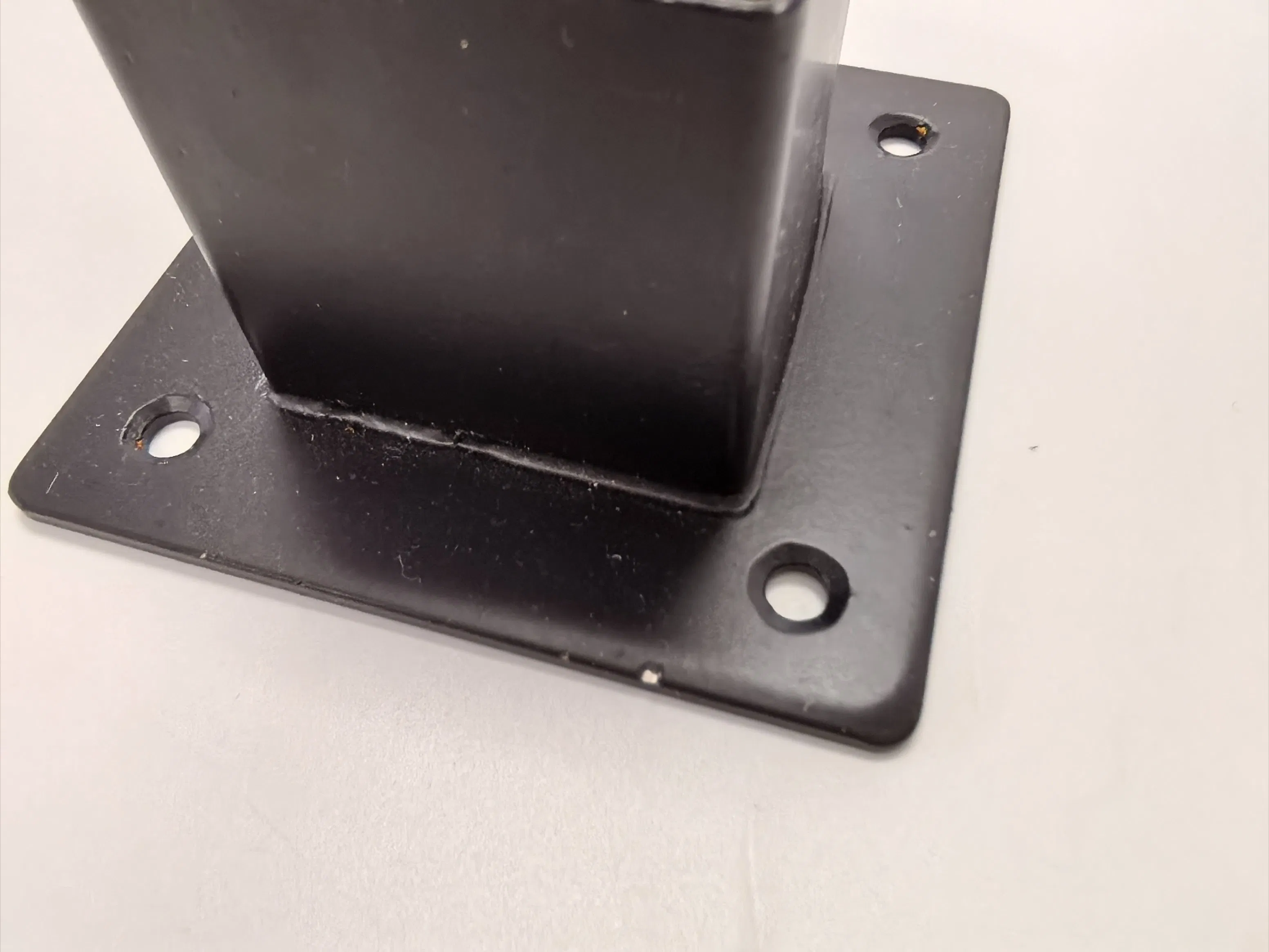 Square Tubing Pipe Fitting Base Heavy Duty Post Brackets for Fence Deck Railing Support