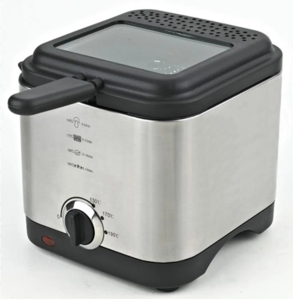 1.5L Deep Fat Oil Fryer Observation Window with Adjustable Temperature Control