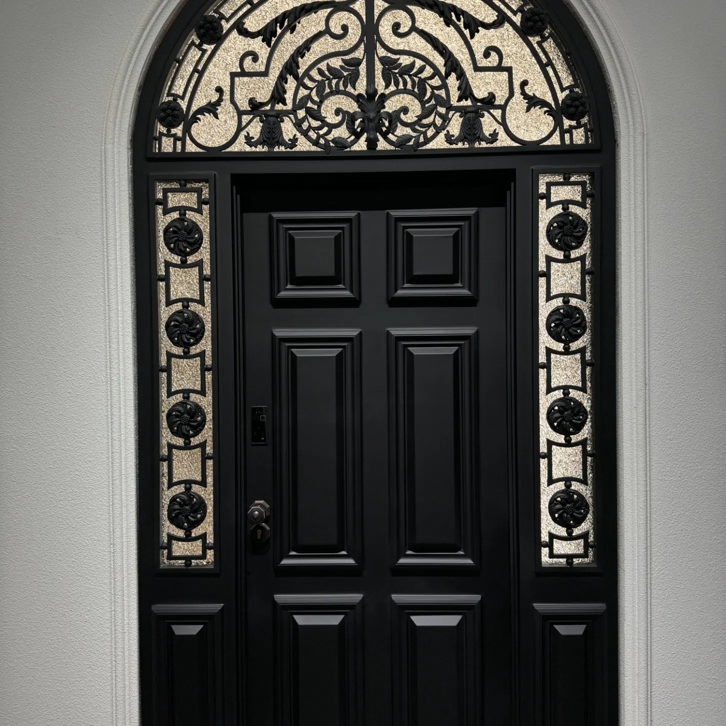 New Design Luxury Aluminum Casting Glass Door for Entrance