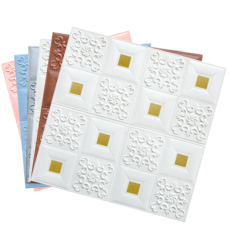 3D Stereo Wall Sticker Foam Soft Pack Living Room Background Decoration Sticker Walllpaper