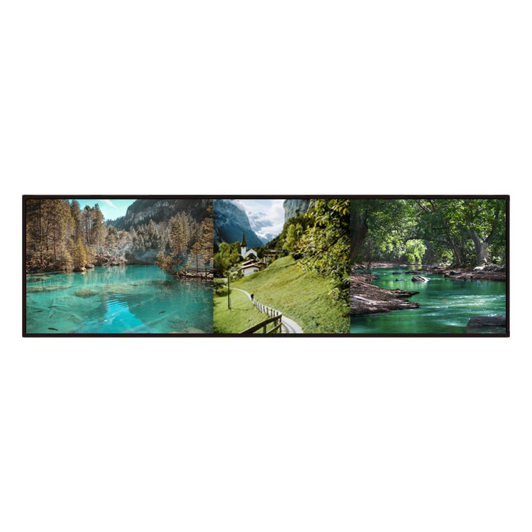 Streched Bar LCD Display Digital Signage Screen for Freezer/ Medicine Shelf/ Cosmetics Shelf Android Ad Player