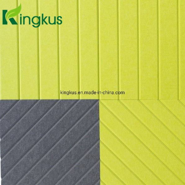 Engraved CNC Cutting Polyester Fiber Acoustic Floor Screen