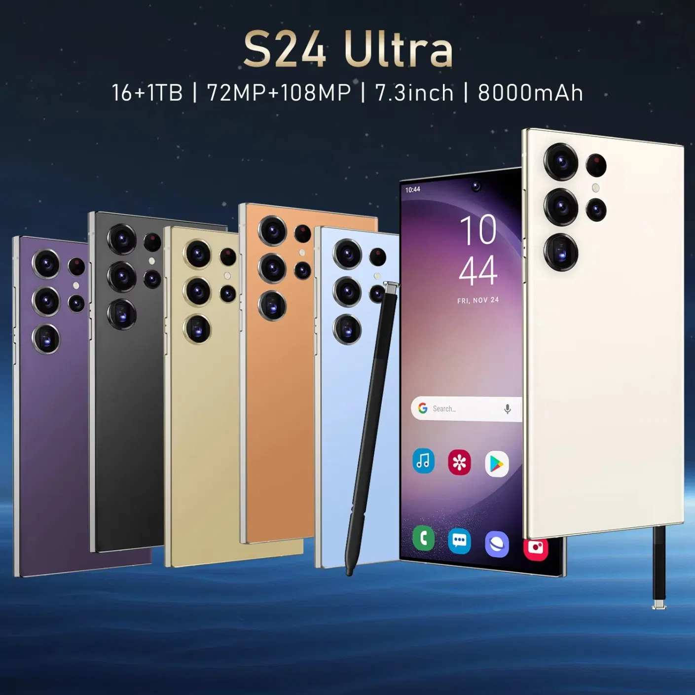 Смартфон S24 Ultra 6.8 дюймов, 8/256GB, 12/512GB