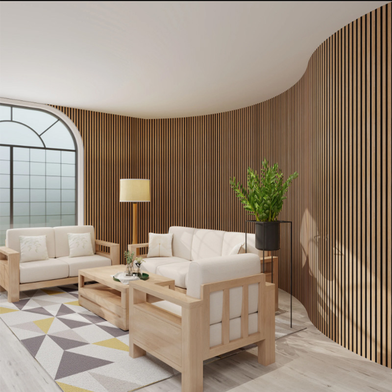 Eco-Friendly Wood Veneer Acustic Wall Panel Akupanel Wood Panel Soundproof Wall Panel