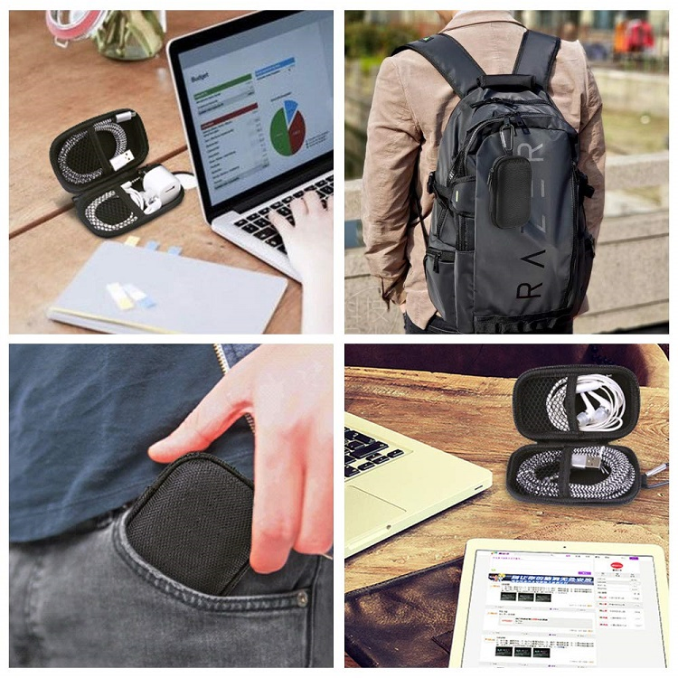 Портативный ударопрочный чехол EVA для наушников