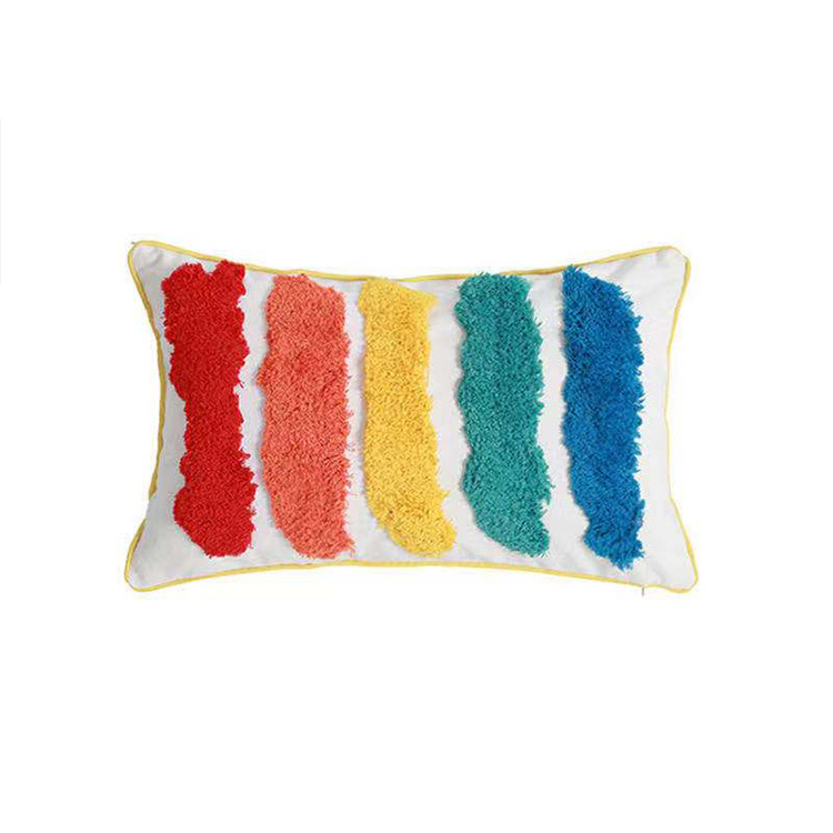 Unique Jacquard Cushion Cover Boho Linen Cushion for Trendy Sofa and Bedding