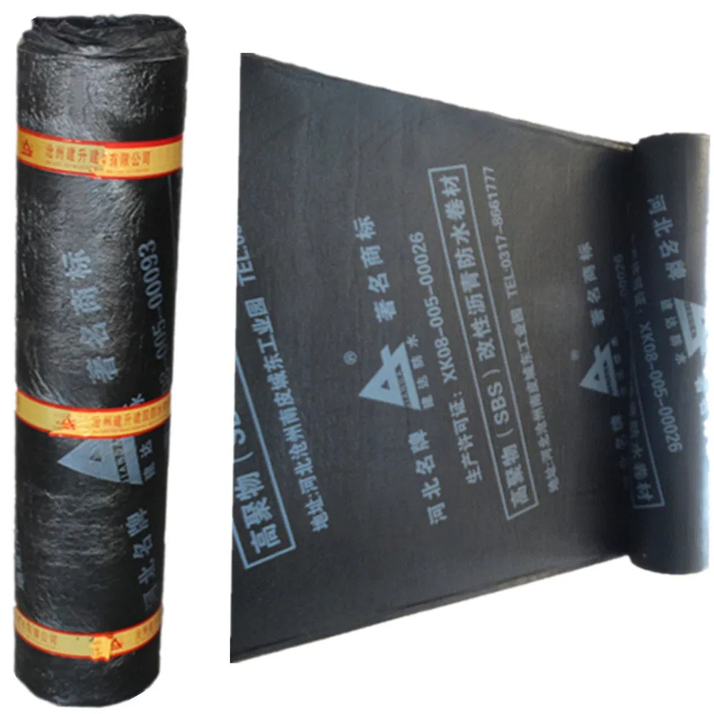 Building Material Sbs Modified Bitumen Waterproofing Sheet Asphalt Roofing Membrane