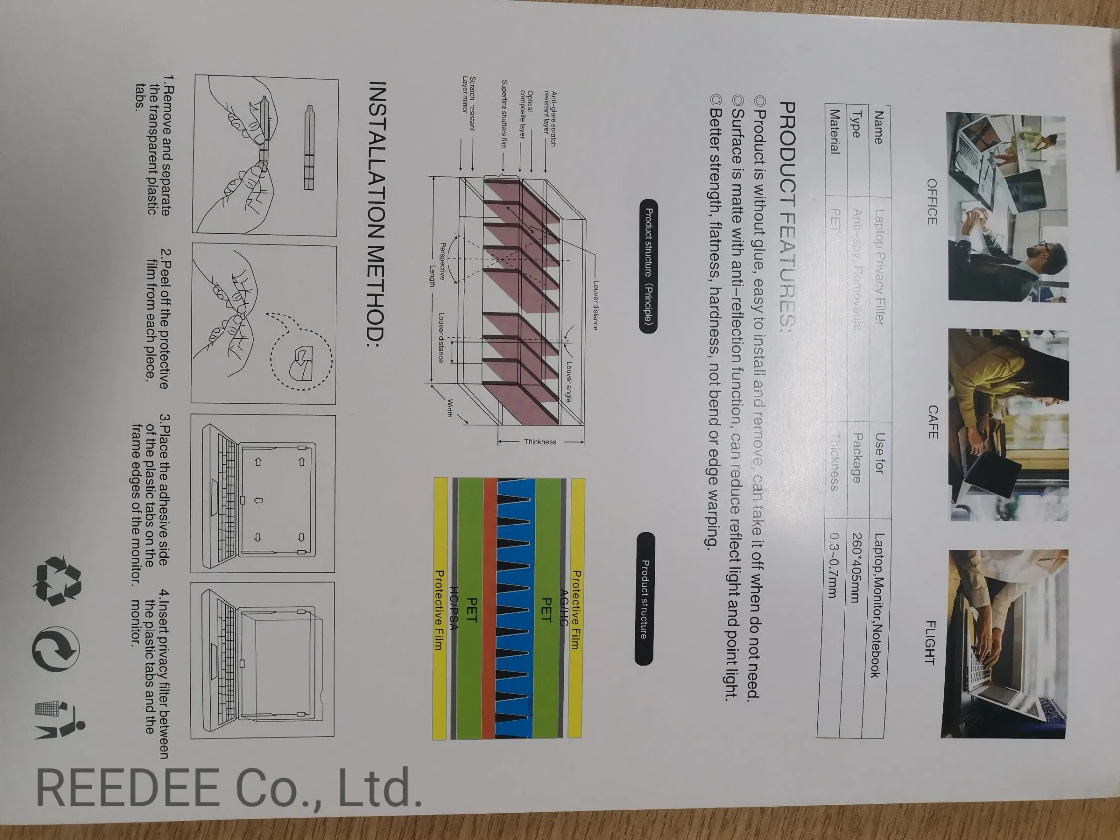 Hot Selling 15.6 Laptop Privacy Screen Filter