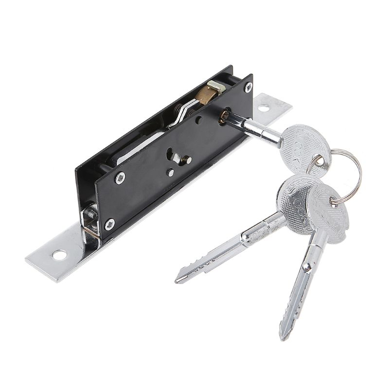 Stealth Lock Cross Key Sliding Door Hook Lock for Wooden Door