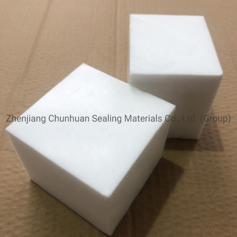 White Virgin Molded PTFE Block Sheet for Industrial Applications with 50-80mm Thickness
