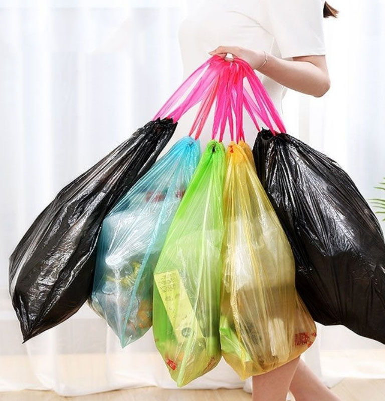 Heavy Duty Plastic Garbage Bags - Industrial & Household Kitchen Use Durable Home & Kitchen