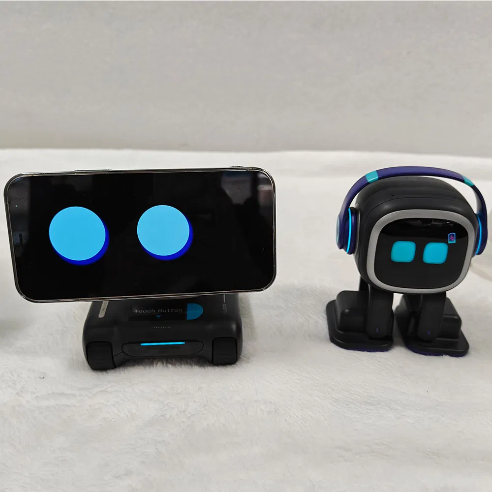 Mobile-Controlled Companion for Office or Home Robot Dock with Screen Face Looi Mobile Ai Desktop Robot