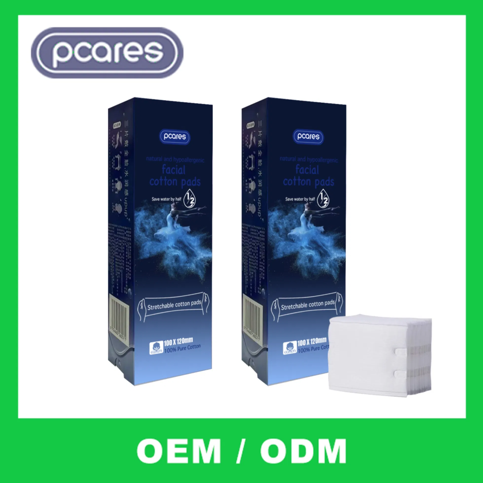 Disposable Organic Cotton Soft and Absorbent Makeup Remover Cleansing Pads Facial Cleansing Pads for Skin Care