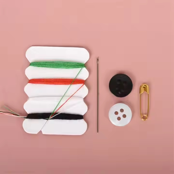 OEM Custom Disposable Hotel Sewing Tools Kit with Needle Thread Sewing Accessories