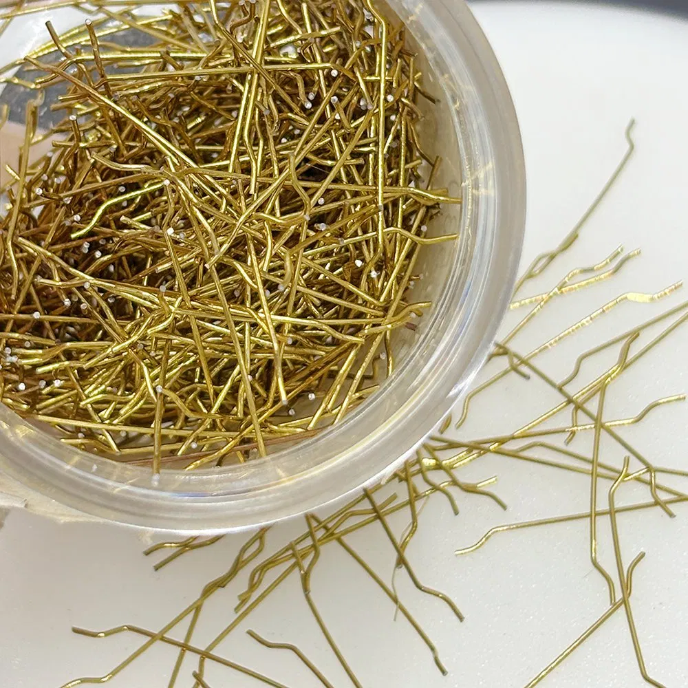 Industrial-Grade Copper-Coated Steel Fibres, Corrosion-Resistant, for Construction, Roads, Bridges