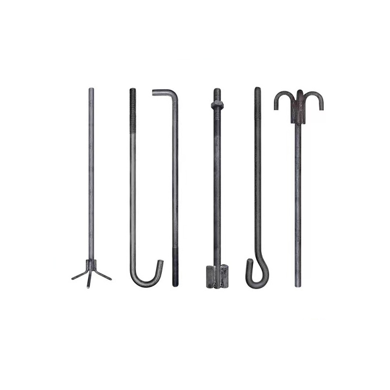 M12-M36 in-Stock L-9 Shaped Angle Bolts Carbon Steel Concrete Anchor Bolts with Zinc Plated Finish All Kinds Shaped Anchor Bolt