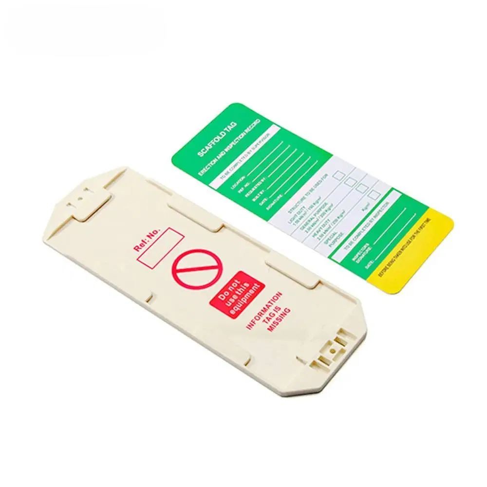 Reliable Scaffolding Safety Tagout System Featuring PVC Sign Holders