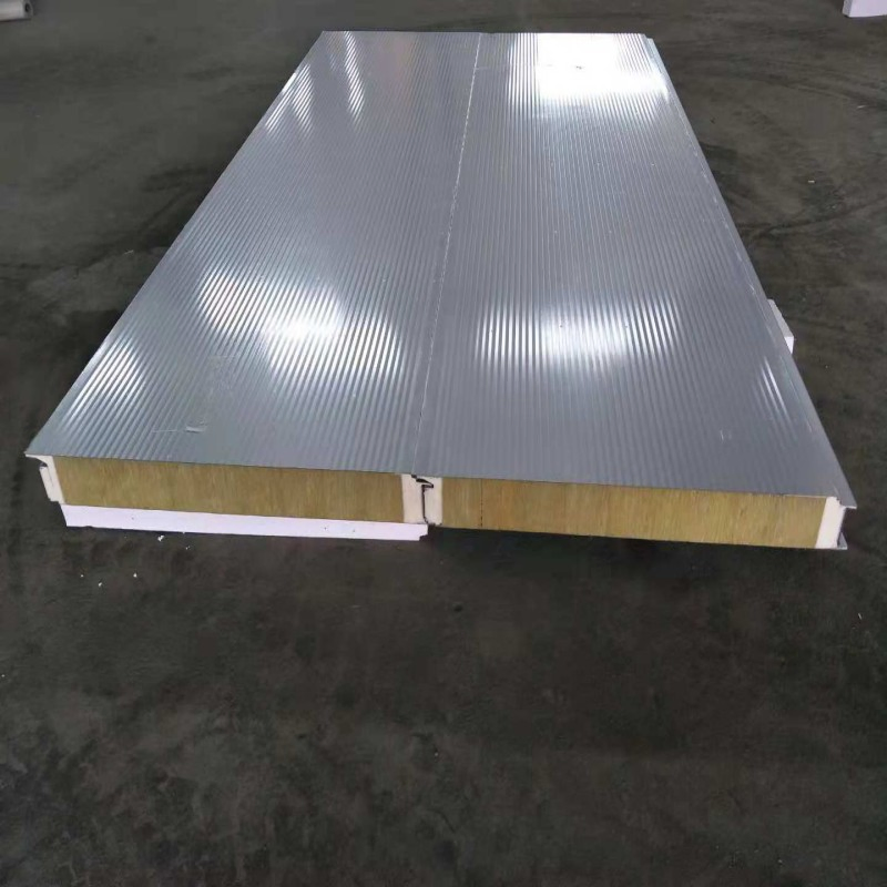 Rock Wool Sandwich Insulation Panel Wall/House Dual-Use a-Level Fireproof 100mm Sound Insulation Preferred