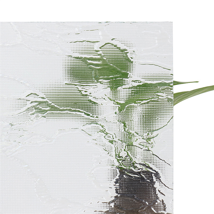 3mm 4mm 5mm 8mm Clear Figured Patterned Glass with Nashiji Karatachi Mistlite Millennium Morgon Flora Optional