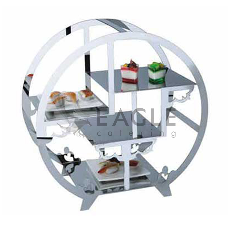 Stainless Steel Food Display Shelf Rack Riser