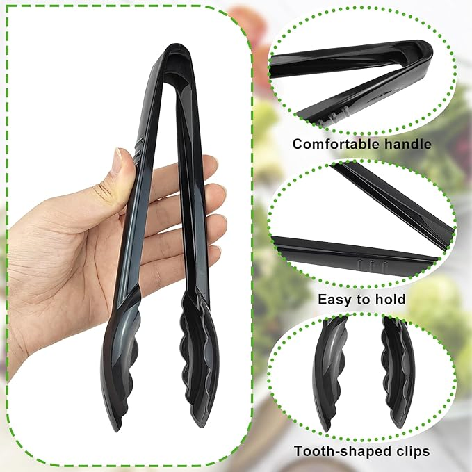 Wholesale Catering Buffet Plastic PC Service Tongs Salad Tongs Utility Tongs