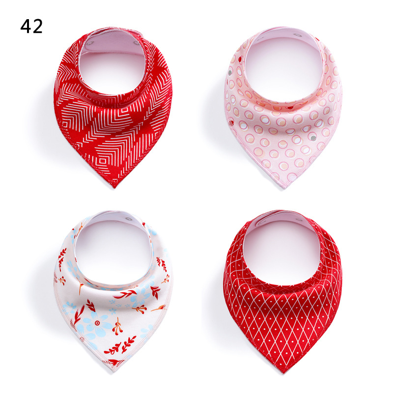 0145 Saliva Towel Baby Bib Fleece Cotton Triangle Towel Spring and Autumn