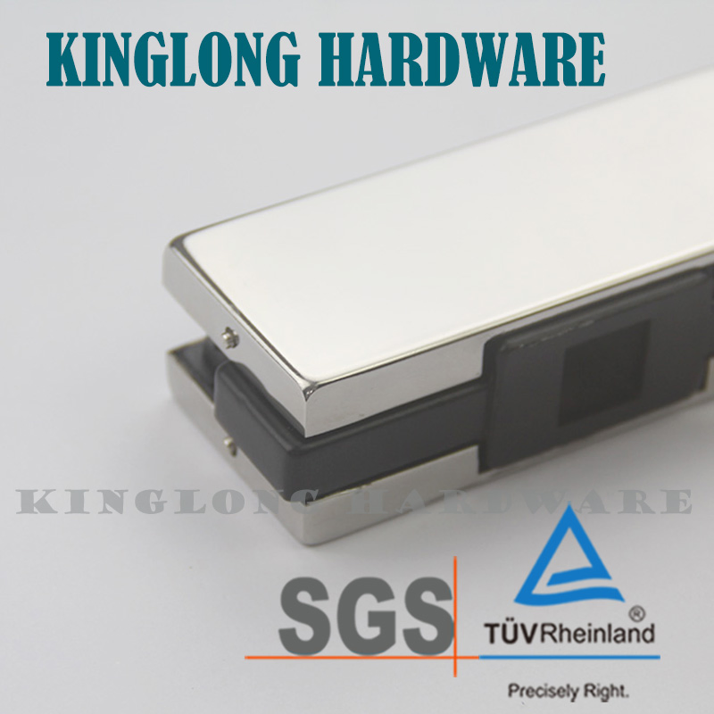 Stainless Steel Glass Door Hardware Fitting Door Hinge Square Type Bottom Lower Patch Fitting Clamp