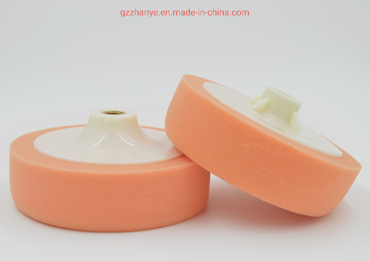 Orange 6inch (150mmx45mm) M14 Thread Size Sponge Polishing Pad