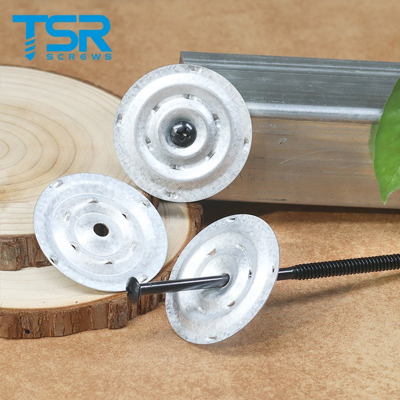 TSR/Tsingri AZ-55 Galvalume Steel Barbed Sheet Metal Seam Plates for Insulation & Membrane Screws