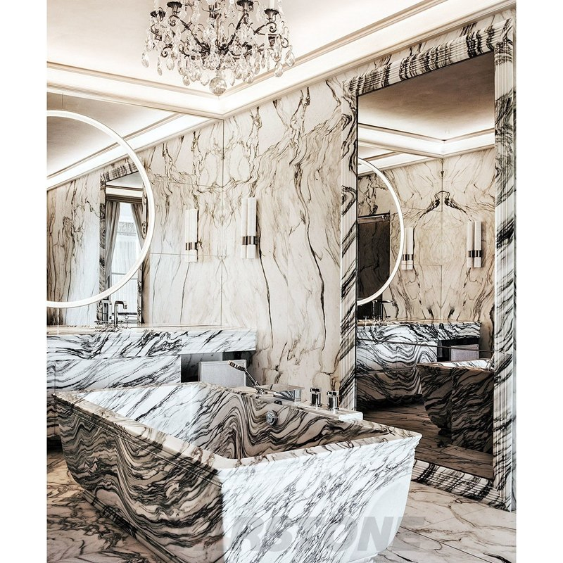 Мраморная ванна Arabescato White