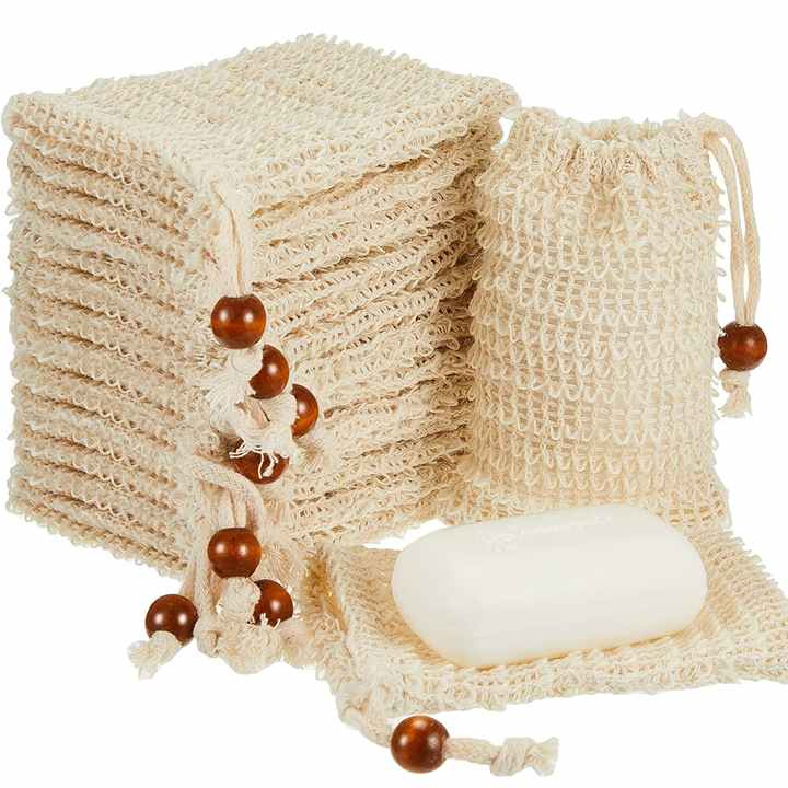 Sisal Soap Saver Bag Exfoliating Soap Pouch