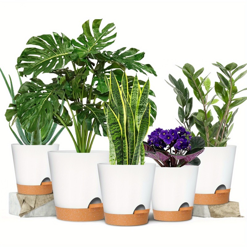 Wholesale 5PCS Plastic Hard Wearing Drainage Hole High-Strength Comfortable Office Garden Planter