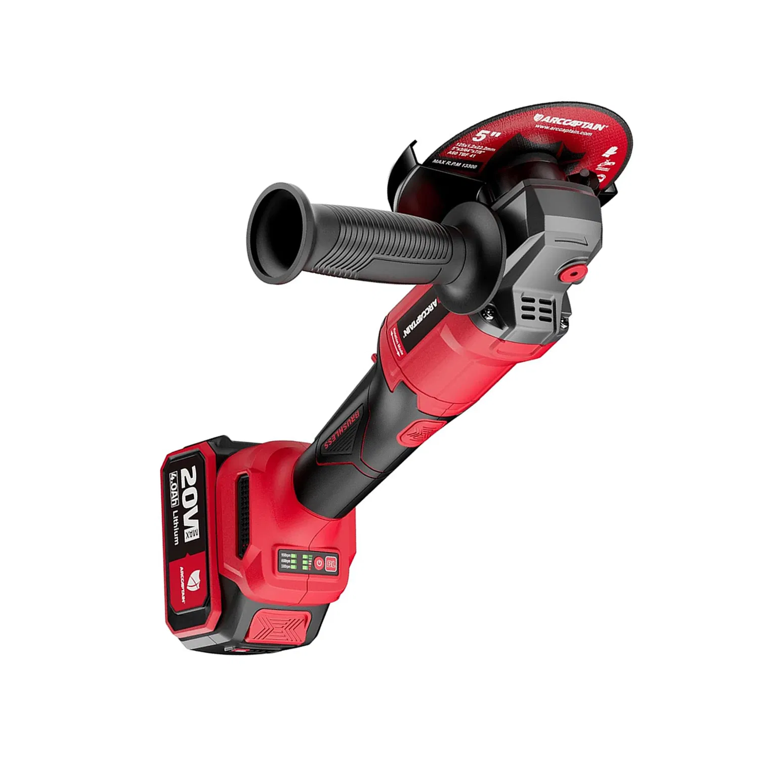 Arccaptain 9500rpm Cordless Grinder with Ergonomic Paddle Switch