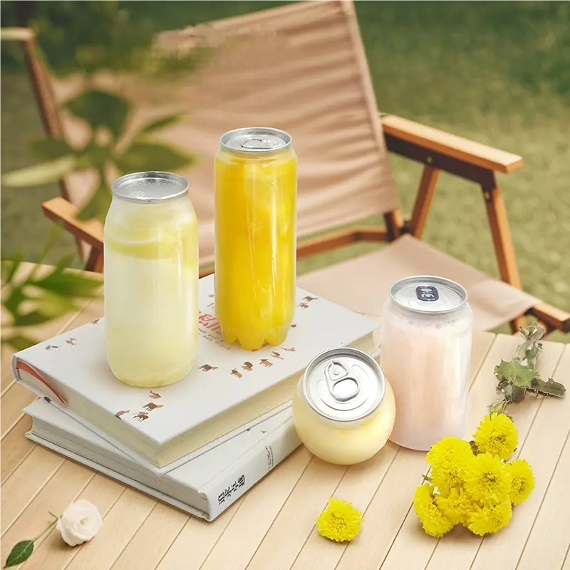 Пластиковая герметичная банка с крышкой для напитков