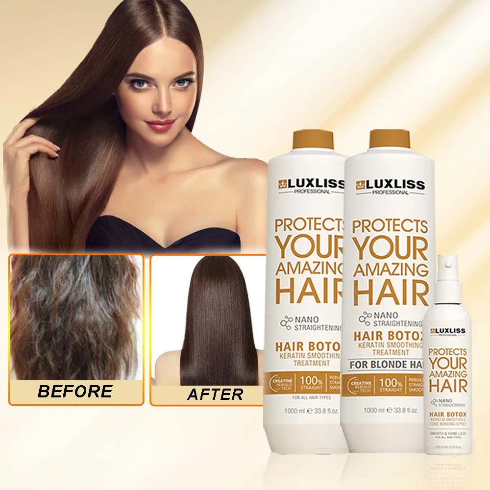 Luxliss Salon Use Botox Treatment 0% Formaldehye and Keratin Hair Smoothing Treatment