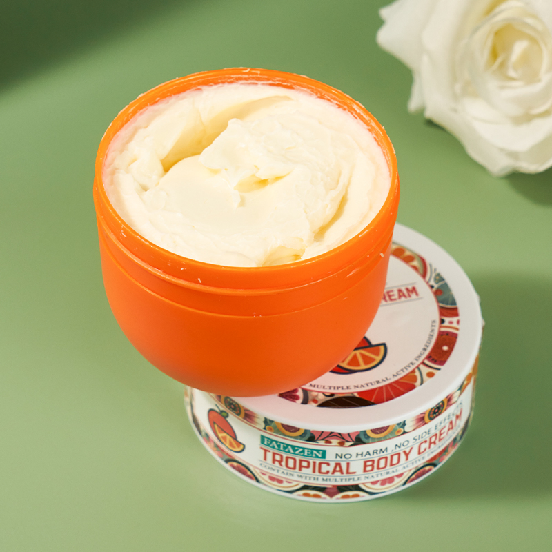 Exfoliate Smooth Restore Skin Elasticity Moisturizer Non Greasy Fruit Orange Body Cream