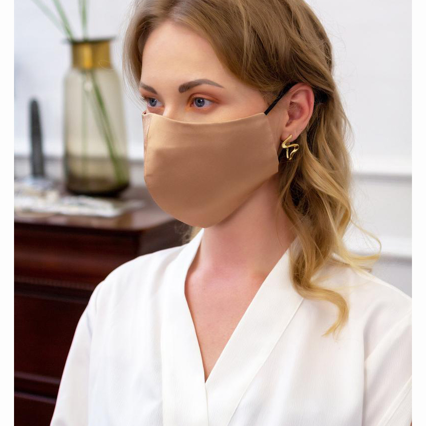 Custom Made Lady Satin Silk Facemask