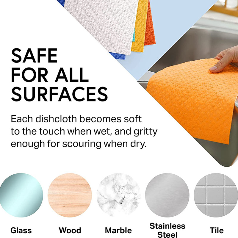 Esun Eco-Friendly Reusable and Absorbent Swedish Dishcloths for Kitchen