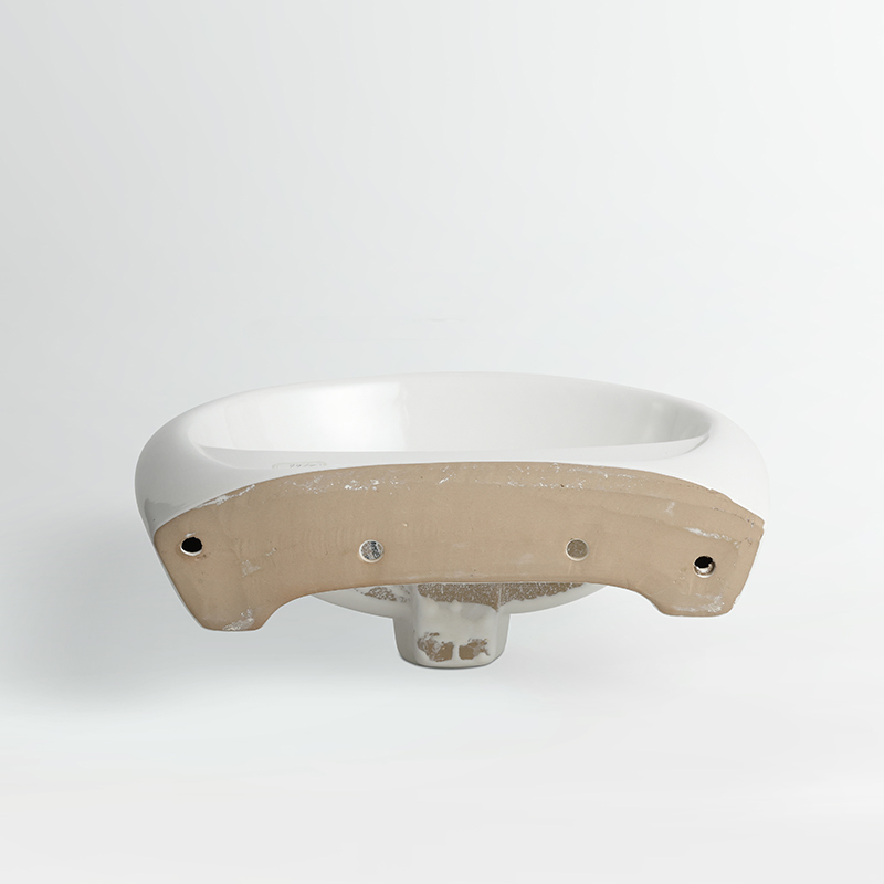 Ceramic New Design Wholesale Sanitary Ware Wall Mounted Hand Wash Sink Bathroom Wall Hung Basin