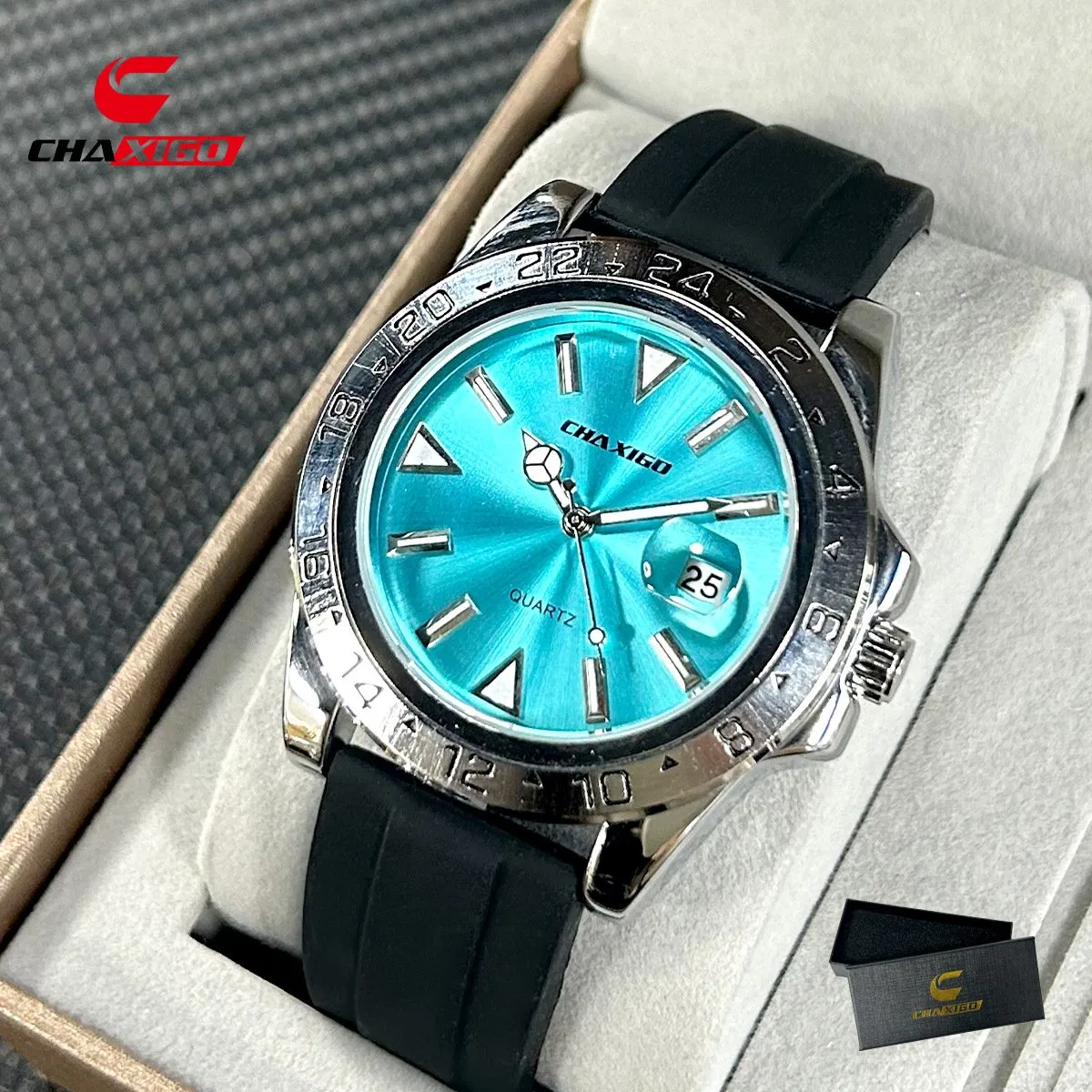 Fashion Waterproof Men's Watch Silicone Strap Sports Watch Luminous Casual Quartz Wristwatch