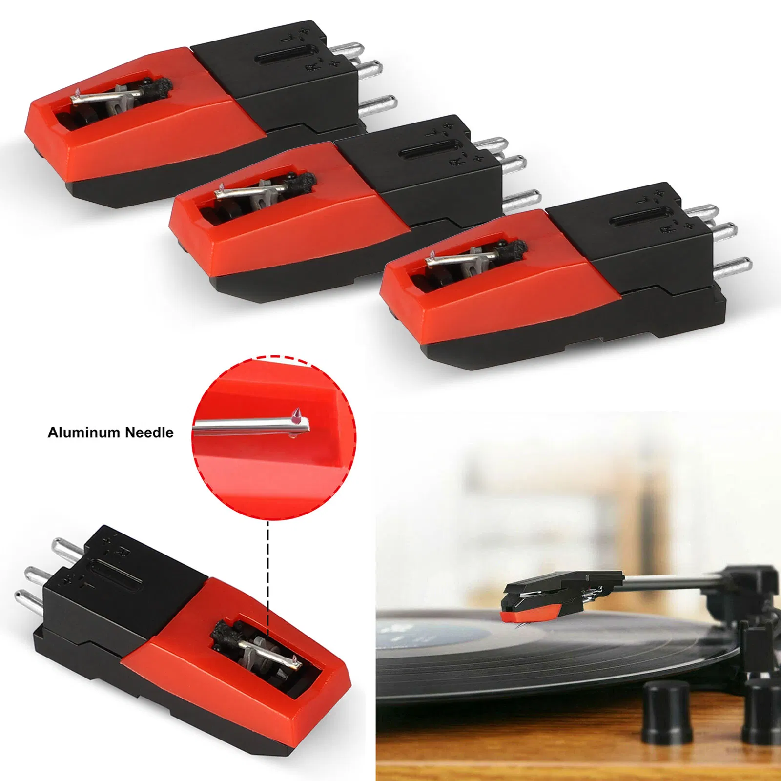 Diamond Stylus Turntable Replacement Needle for Vinyl Record Player Lp Phonograph